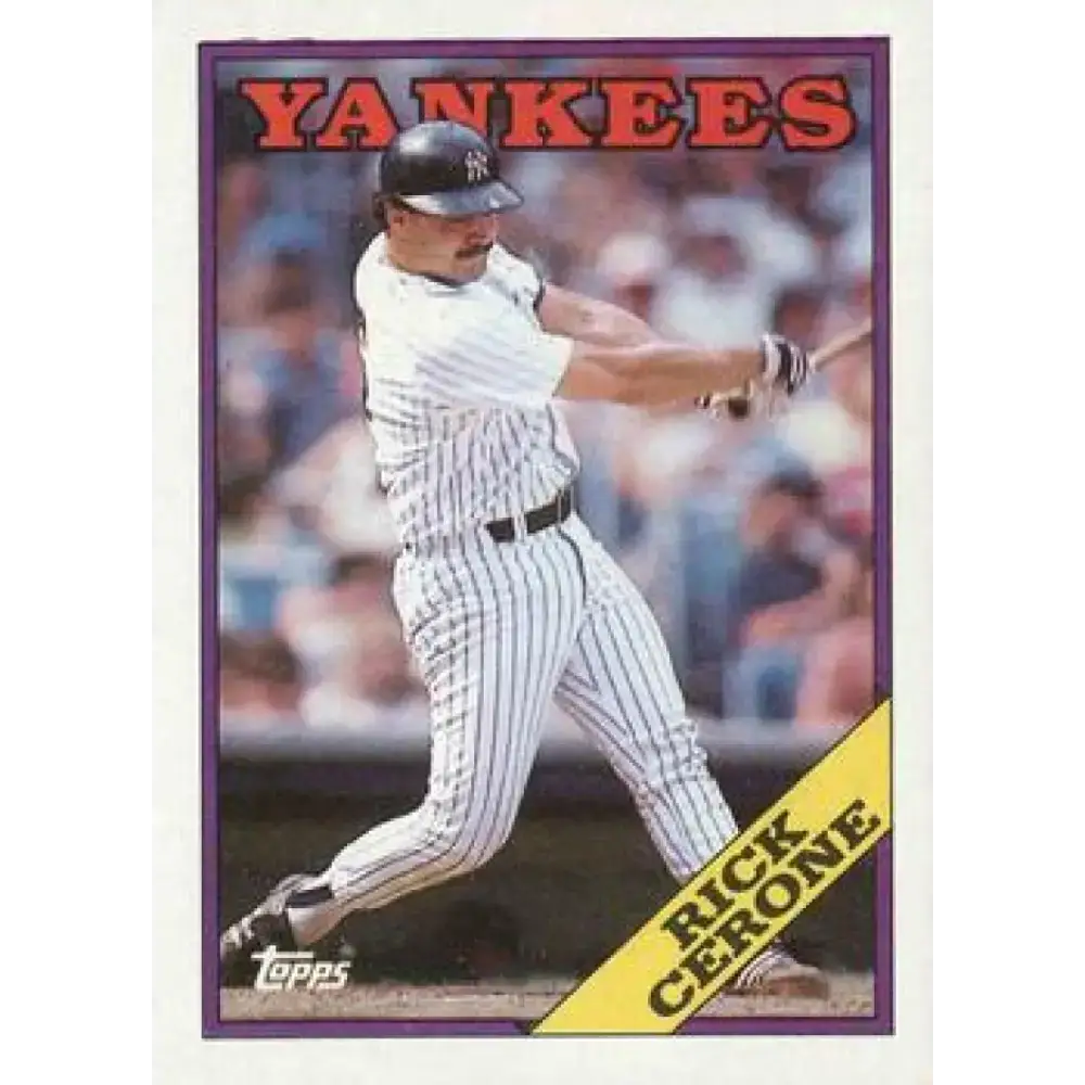 1988 Topps #561 Rick Cerone NM-MT New York Yankees Baseball Card - Baseball Card Single