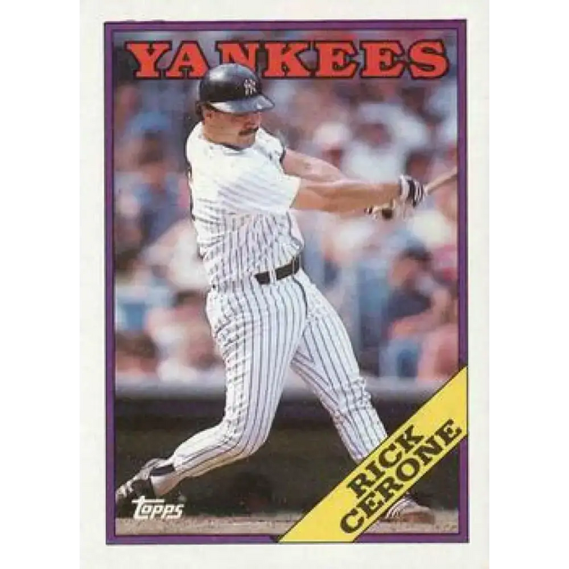 1988 Topps #561 Rick Cerone NM-MT New York Yankees Baseball Card - Baseball Card Single