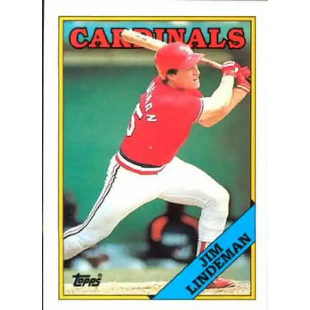 1988 Topps #562 Jim Lindeman NM-MT St. Louis Cardinals Baseball Card - Baseball Card Single