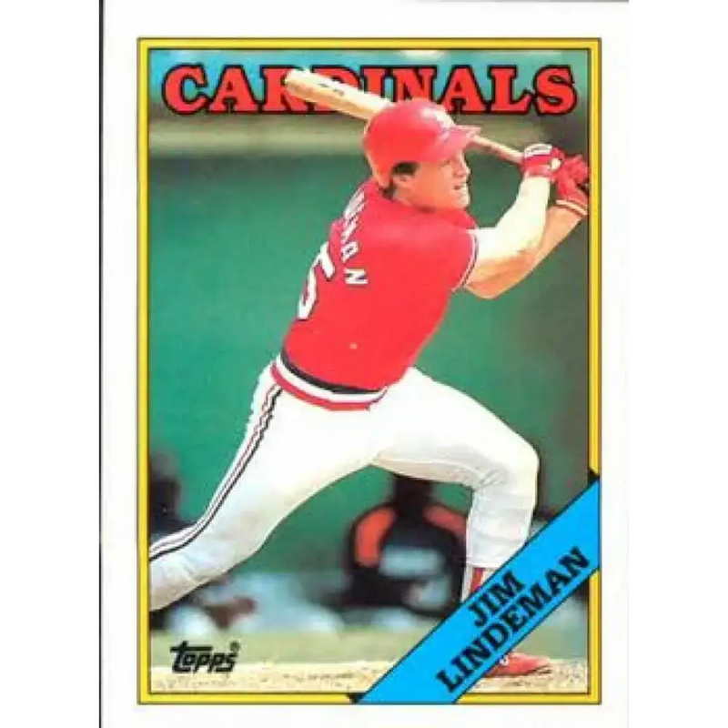 1988 Topps #562 Jim Lindeman NM-MT St. Louis Cardinals Baseball Card - Baseball Card Single