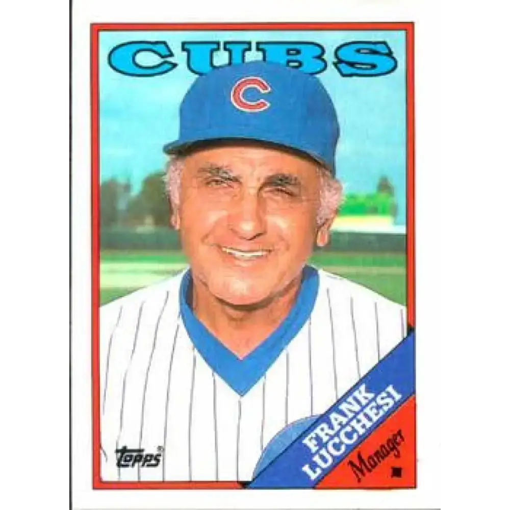 1988 Topps #564 Frank Lucchesi NM-MT Chicago Cubs Baseball Card - Baseball Card Single