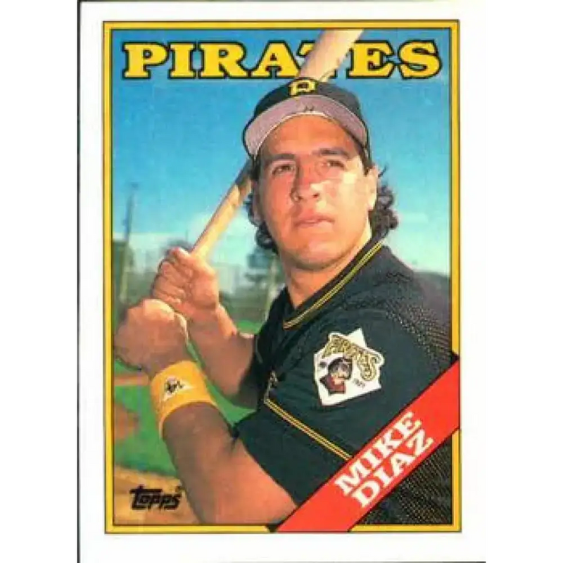 1988 Topps #567 Mike Diaz NM-MT Pittsburgh Pirates Baseball Card - Baseball Card Single