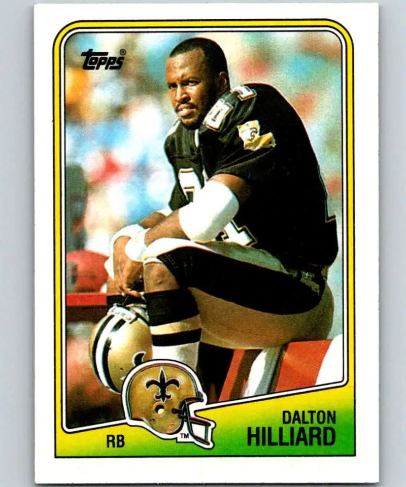 1988 Topps #57 Dalton Hilliard EX Excellent RC Rookie New Orleans Saints Football Card - Football Card Single