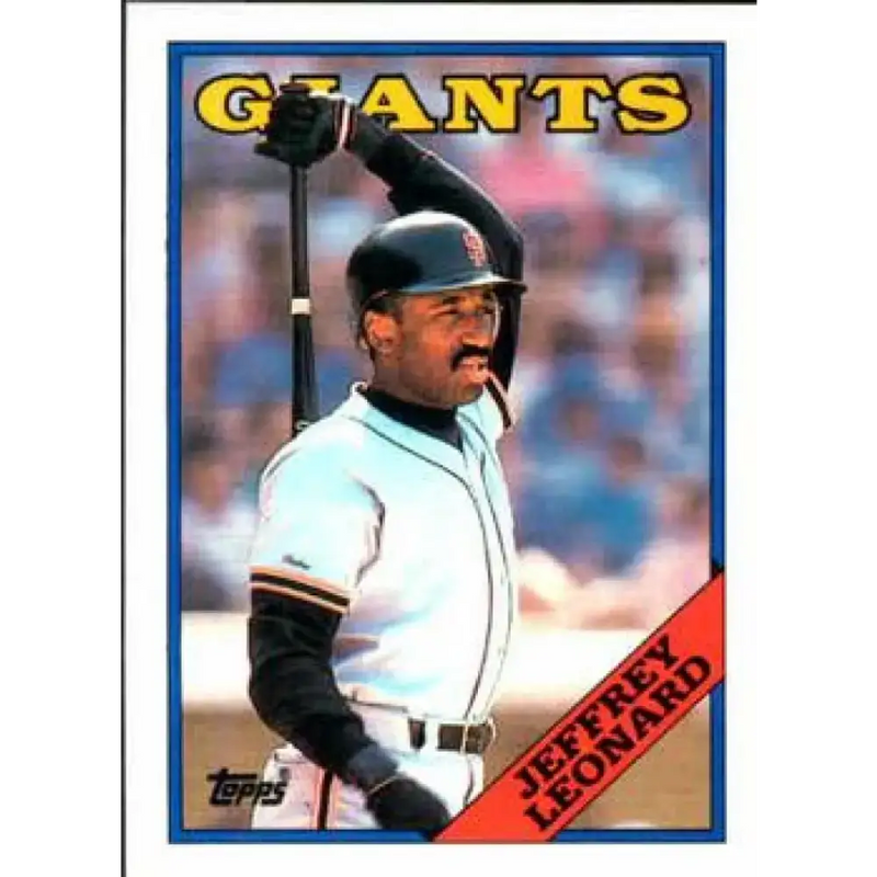 1988 Topps #570 Jeffrey Leonard NM-MT San Francisco Giants Baseball Card - Baseball Card Single