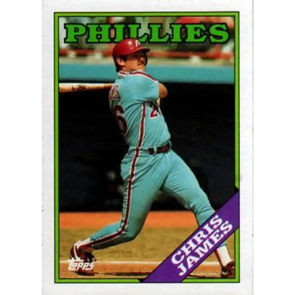 1988 Topps #572 Chris James NM-MT Philadelphia Phillies Baseball Card - Baseball Card Single
