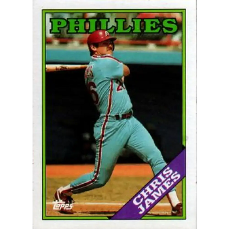 1988 Topps #572 Chris James NM-MT Philadelphia Phillies Baseball Card - Baseball Card Single