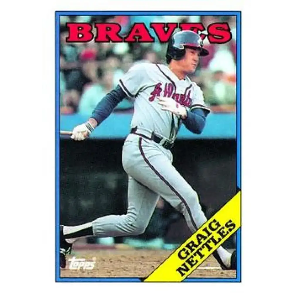 1988 Topps #574 Graig Nettles NM-MT Atlanta Braves Baseball Card - Baseball Card Single