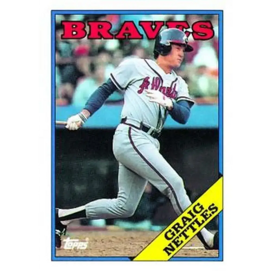 1988 Topps #574 Graig Nettles NM-MT Atlanta Braves Baseball Card