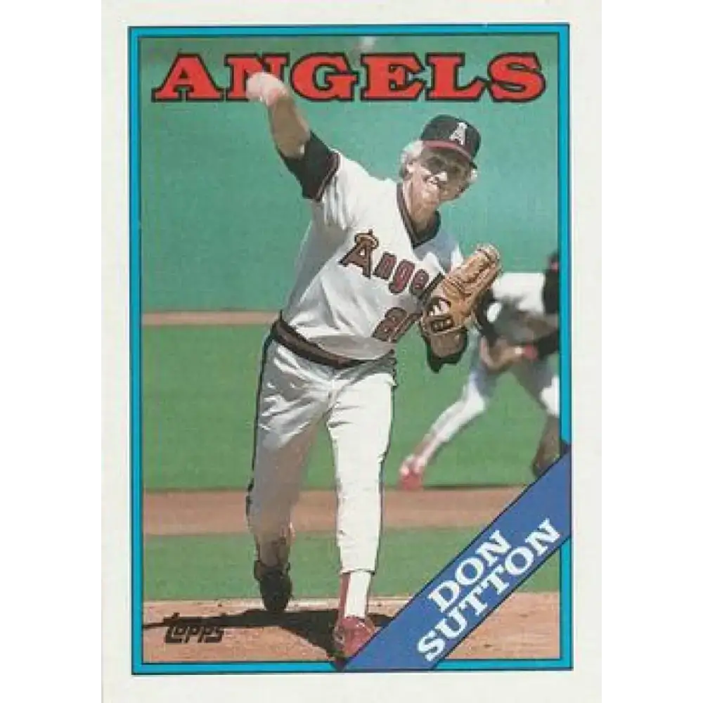 1988 Topps #575 Don Sutton NM-MT California Angels Baseball Card - Baseball Card Single