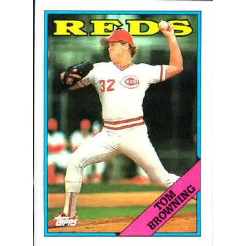1988 Topps #577 Tom Browning NM-MT Cincinnati Reds Baseball Card - Baseball Card Single