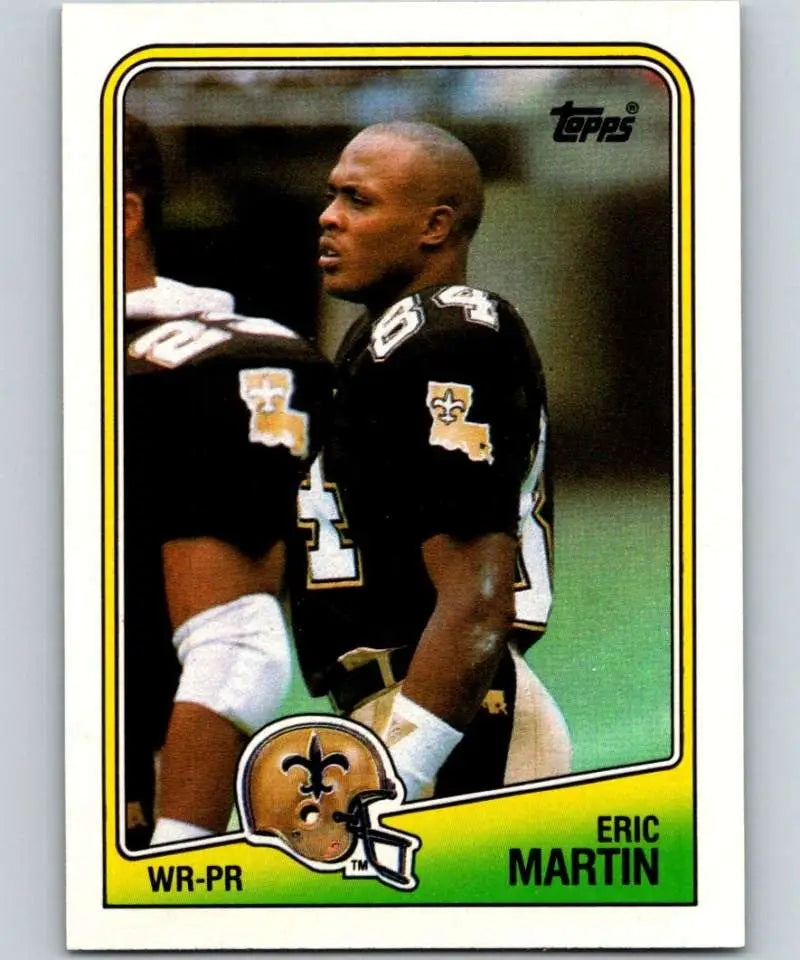 1988 Topps #58 Eric Martin EX Excellent New Orleans Saints Football Card - Football Card Single