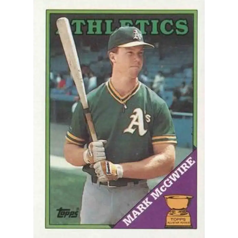 1988 Topps #580 Mark McGwire NM-MT Oakland Athletics Baseball Card - Baseball Card Single