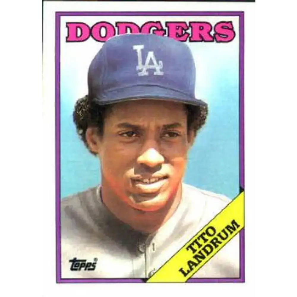 1988 Topps #581 Tito Landrum NM-MT Los Angeles Dodgers Baseball Card - Baseball Card Single