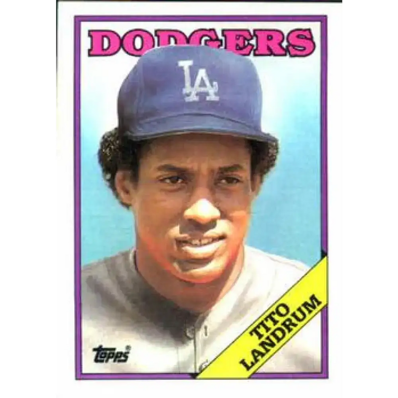 1988 Topps #581 Tito Landrum NM-MT Los Angeles Dodgers Baseball Card - Baseball Card Single