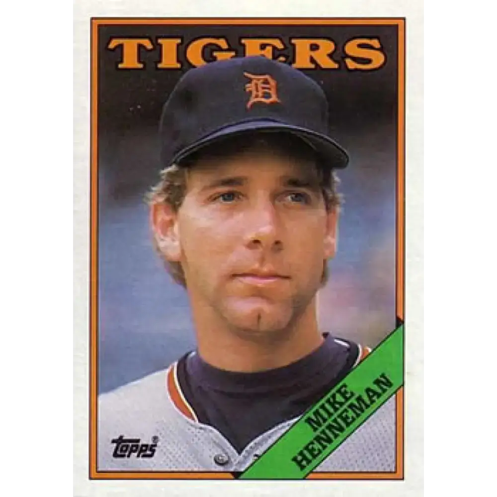 1988 Topps #582 Mike Henneman NM-MT RC Rookie Detroit Tigers Baseball Card - Baseball Card Single