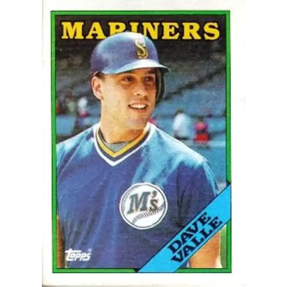 1988 Topps #583 Dave Valle NM-MT Seattle Mariners Baseball Card - Baseball Card Single