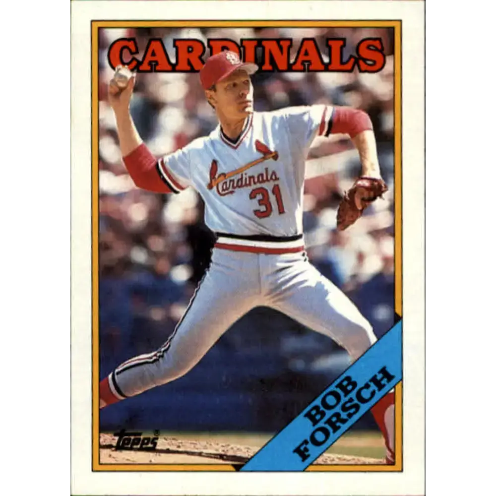 1988 Topps #586 Bob Forsch NM-MT St. Louis Cardinals Baseball Card - Baseball Card Single