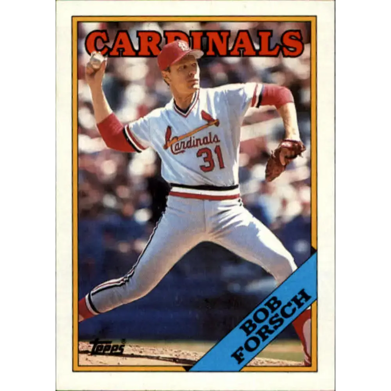 1988 Topps #586 Bob Forsch NM-MT St. Louis Cardinals Baseball Card - Baseball Card Single