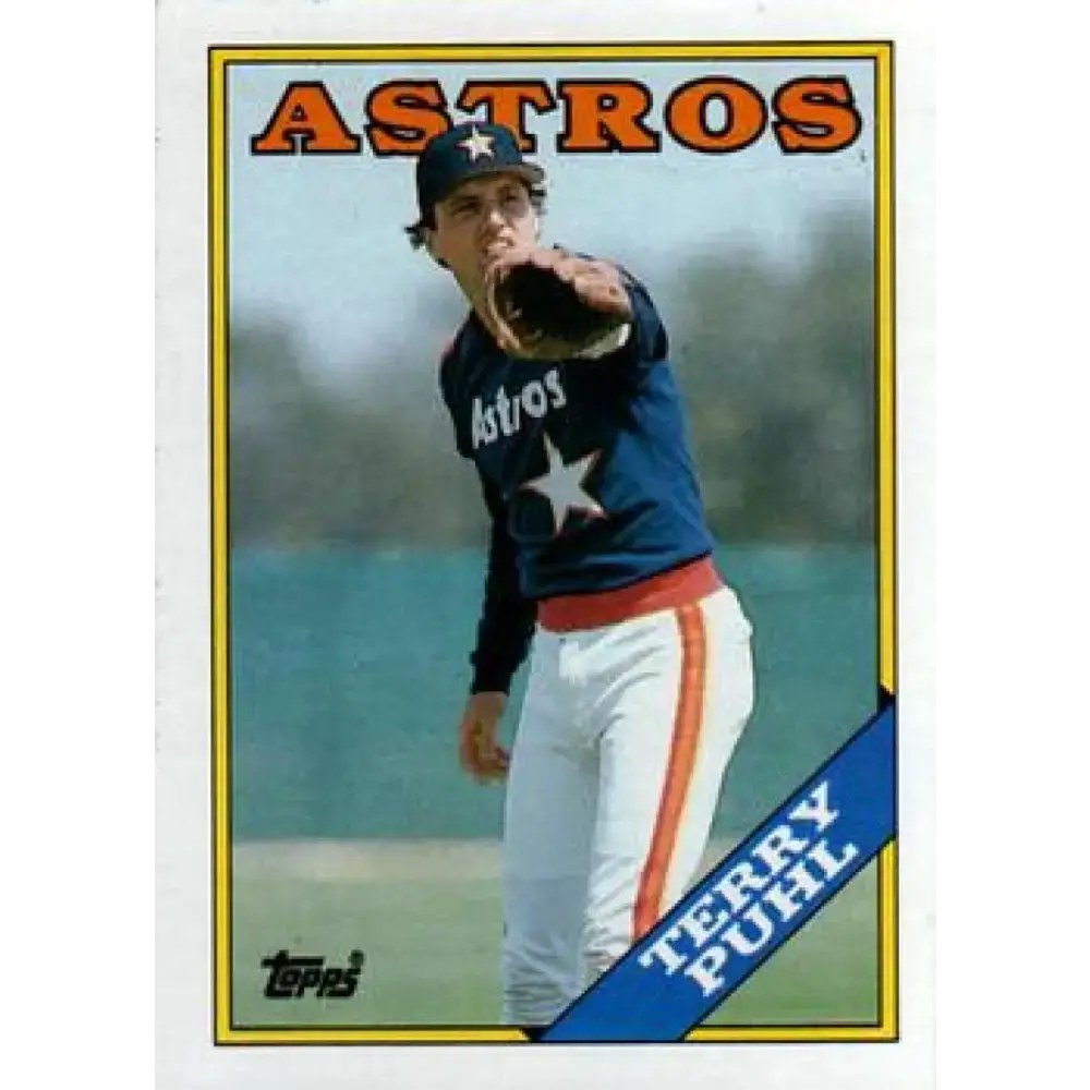 1988 Topps #587 Terry Puhl NM-MT Houston Astros Baseball Card - Baseball Card Single