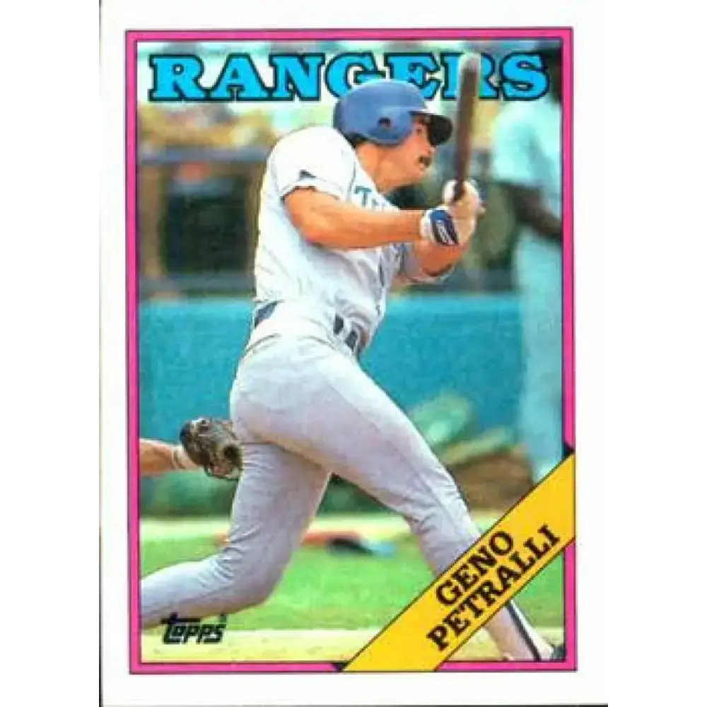 1988 Topps #589 Geno Petralli NM-MT Texas Rangers Baseball Card