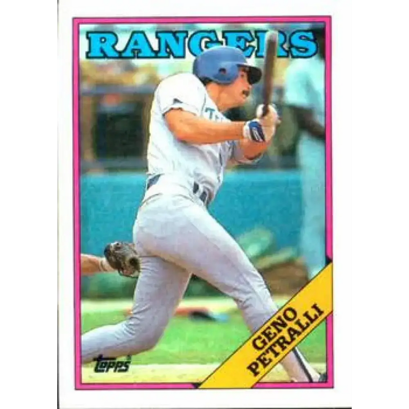 1988 Topps #589 Geno Petralli NM-MT Texas Rangers Baseball Card