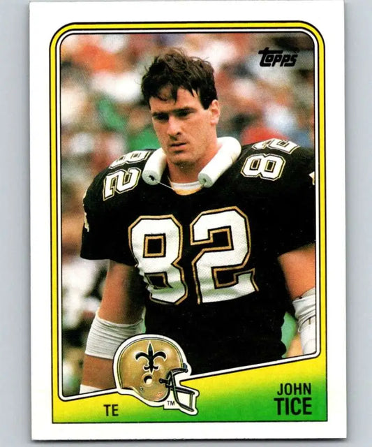1988 Topps #59 John Tice EX Excellent RC Rookie New Orleans Saints Football Card