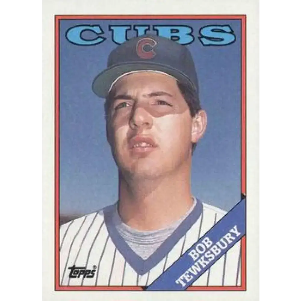 1988 Topps #593 Bob Tewksbury NM-MT Chicago Cubs Baseball Card - Baseball Card Single