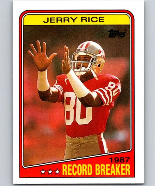 1988 Topps #6 Jerry Rice EX Excellent San Francisco 49ers Football Card