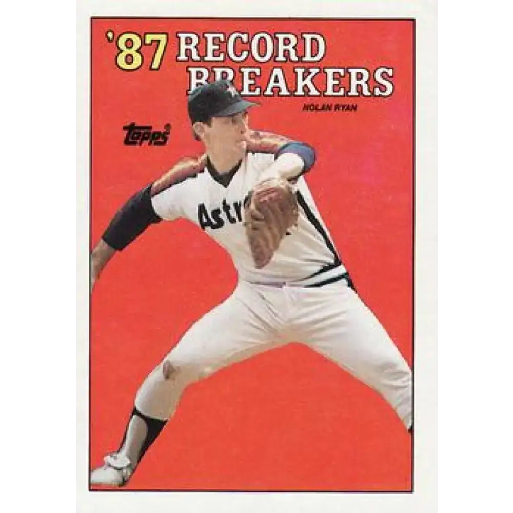1988 Topps #6 Nolan Ryan NM-MT Houston Astros Baseball Card - Baseball Card Single