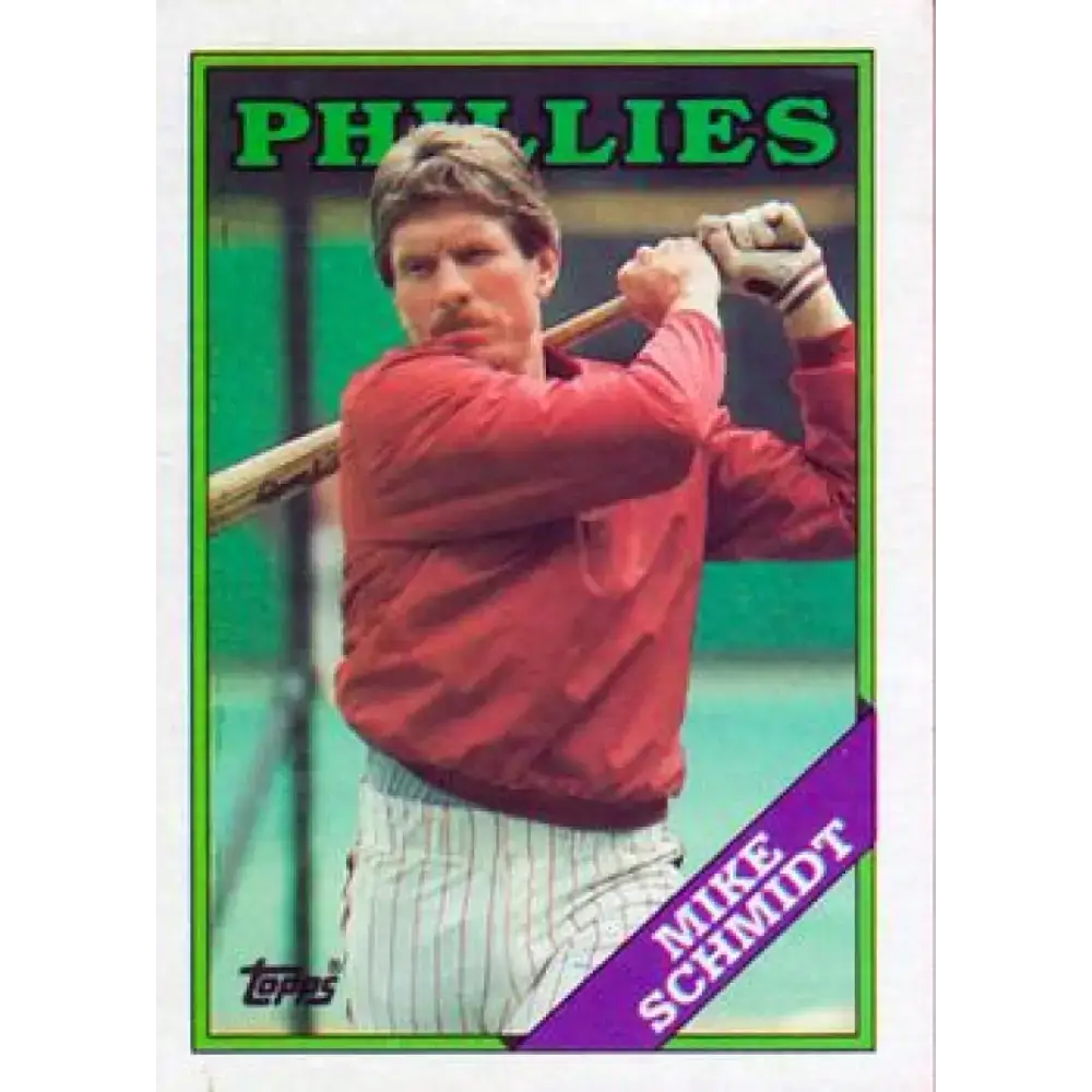 1988 Topps #600 Mike Schmidt NM-MT Philadelphia Phillies Baseball Card - Baseball Card Single