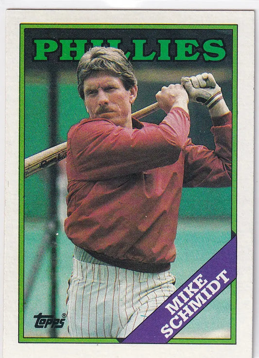 1988 TOPPS #600 MIKE SCHMIDT- PHILADELPHIA PHILLIES - Baseball Card Single