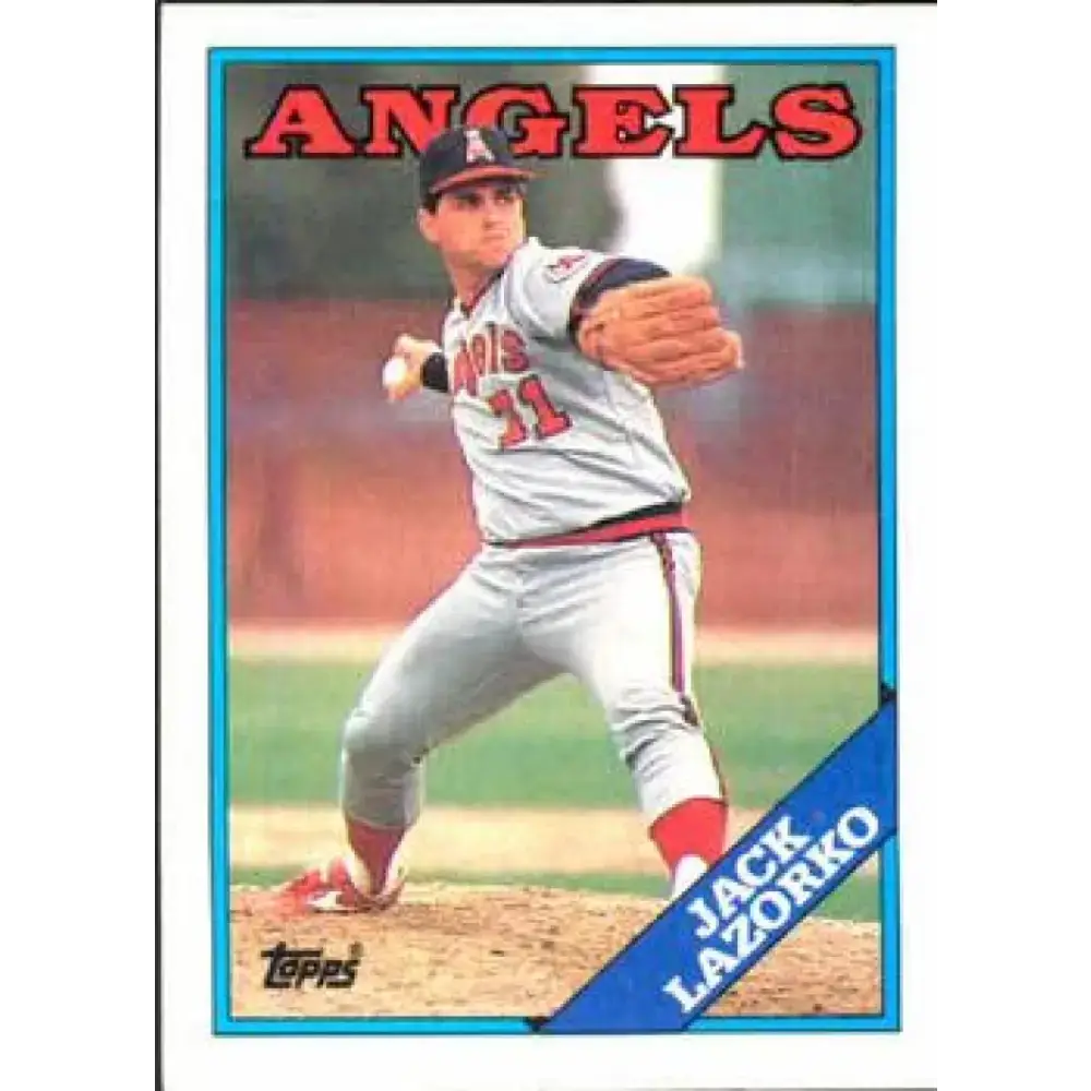 1988 Topps #601 Jack Lazorko NM-MT California Angels Baseball Card - Baseball Card Single
