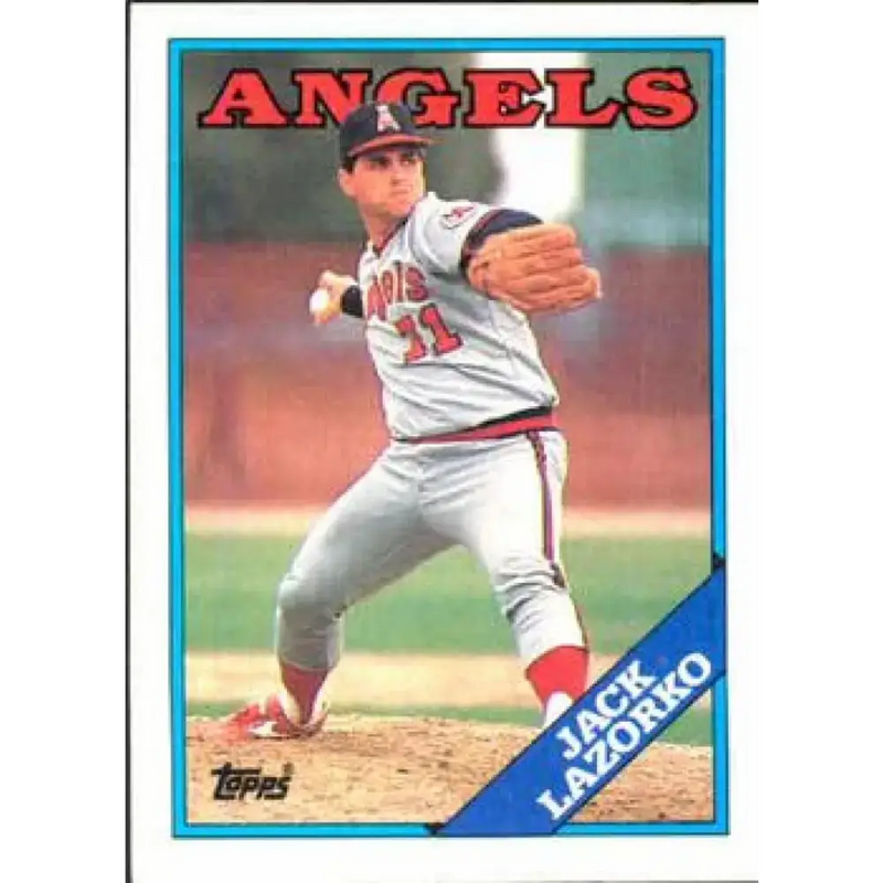 1988 Topps #601 Jack Lazorko NM-MT California Angels Baseball Card - Baseball Card Single