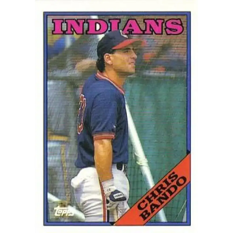 1988 Topps #604 Chris Bando NM-MT Cleveland Indians Baseball Card - Baseball Card Single