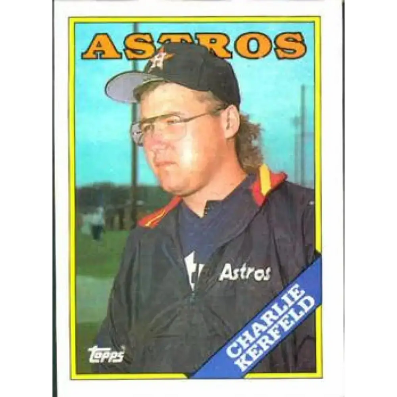 1988 Topps #608 Charlie Kerfeld NM-MT Houston Astros Baseball Card - Baseball Card Single