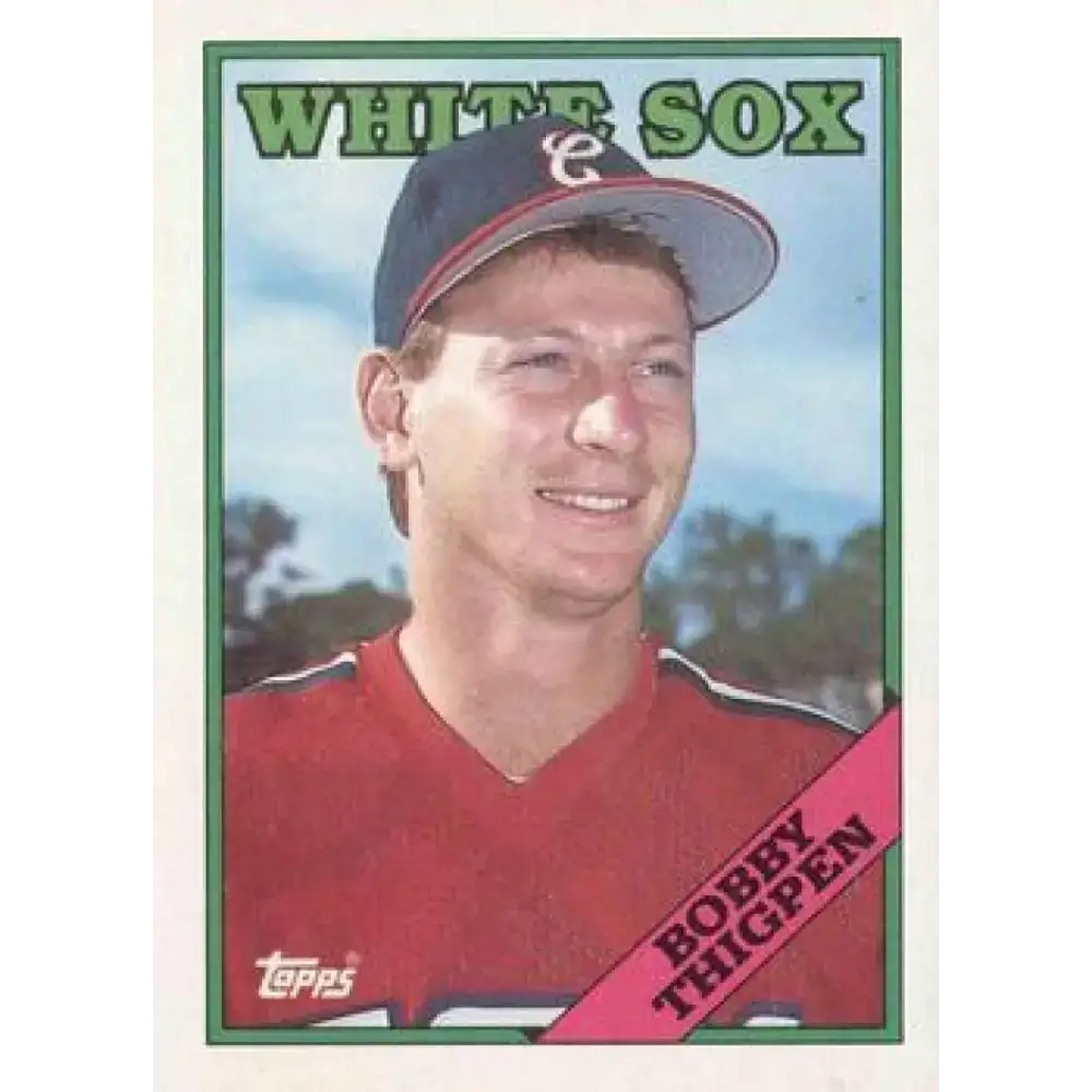 1988 Topps #613 Bobby Thigpen NM-MT Chicago White Sox Baseball Card - Baseball Card Single