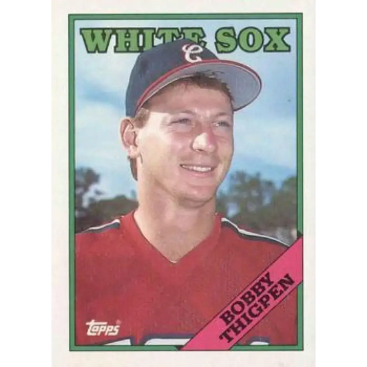 1988 Topps #613 Bobby Thigpen NM-MT Chicago White Sox Baseball Card - Baseball Card Single
