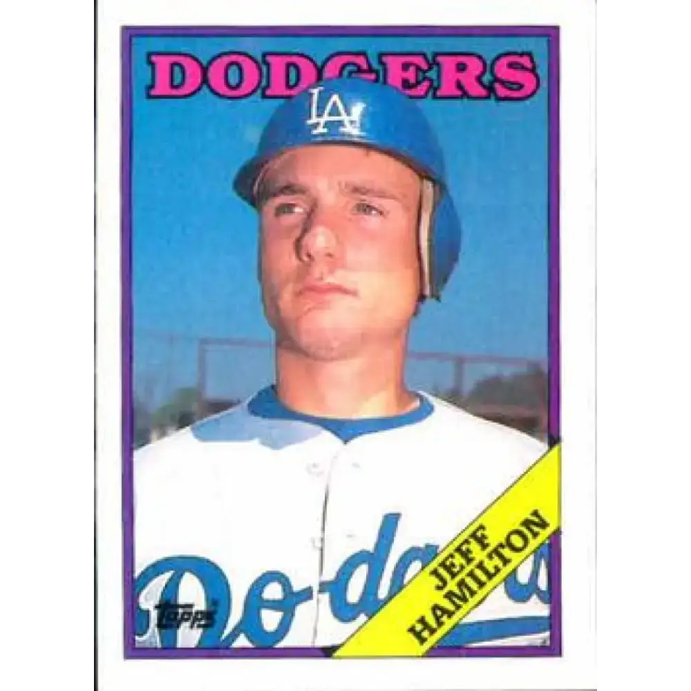 1988 Topps #62 Jeff Hamilton NM-MT Los Angeles Dodgers Baseball Card - Baseball Card Single