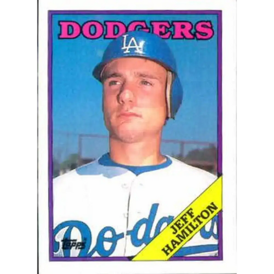 1988 Topps #62 Jeff Hamilton NM-MT Los Angeles Dodgers Baseball Card - Baseball Card Single