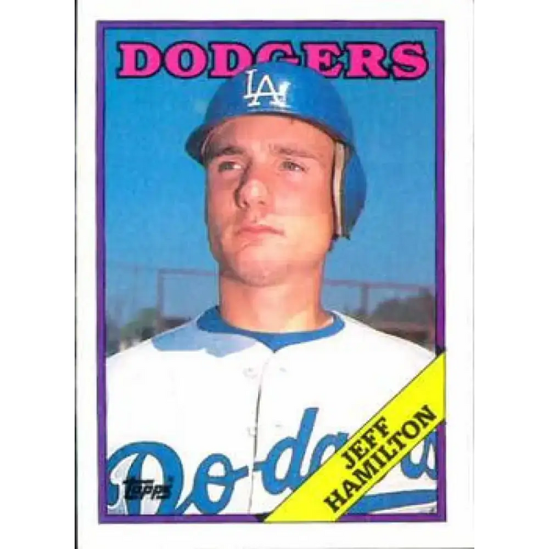 1988 Topps #62 Jeff Hamilton NM-MT Los Angeles Dodgers Baseball Card - Baseball Card Single