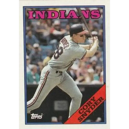 1988 Topps #620 Cory Snyder NM-MT Cleveland Indians Baseball Card - Baseball Card Single