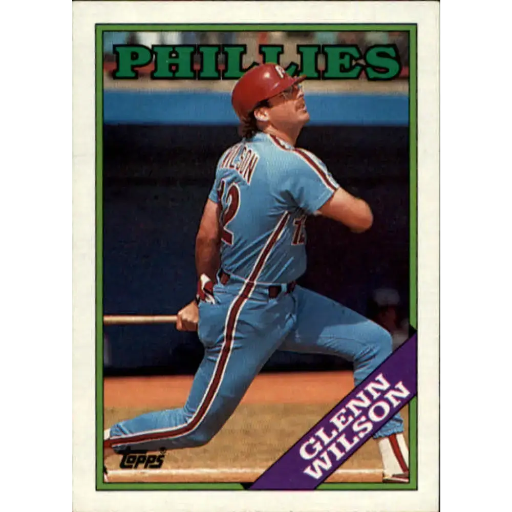 1988 Topps #626 Glenn Wilson NM-MT Philadelphia Phillies Baseball Card - Baseball Card Single