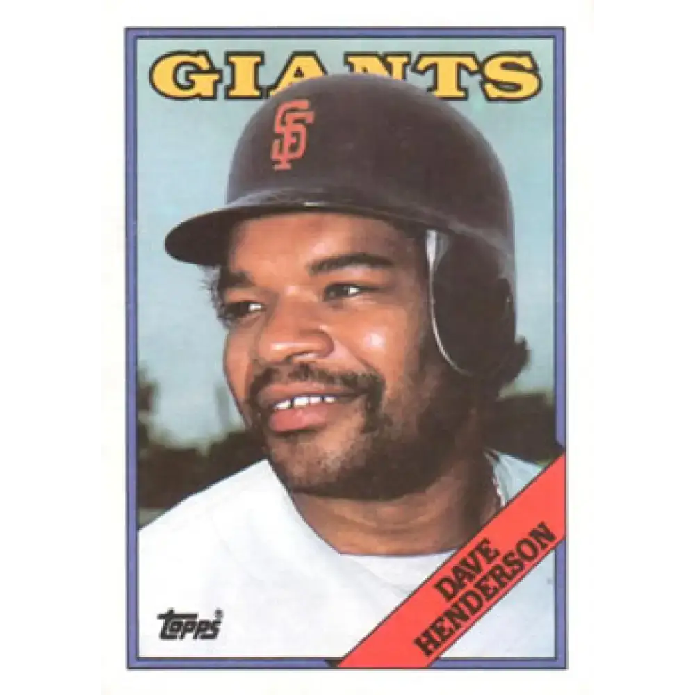 1988 Topps #628 Dave Henderson NM-MT San Francisco Giants Baseball Card - Baseball Card Single