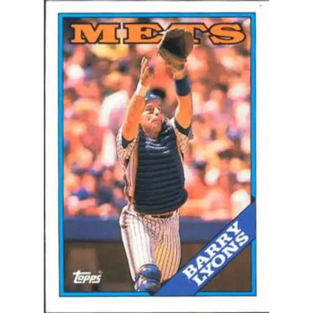 1988 Topps #633 Barry Lyons NM-MT RC Rookie New York Mets Baseball Card - Baseball Card Single