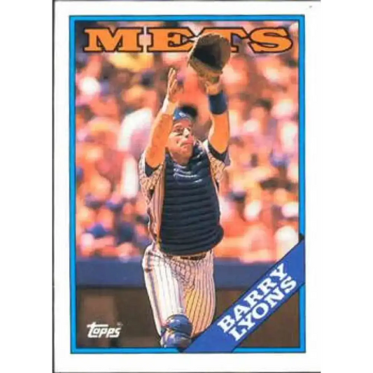 1988 Topps #633 Barry Lyons NM-MT RC Rookie New York Mets Baseball Card - Baseball Card Single