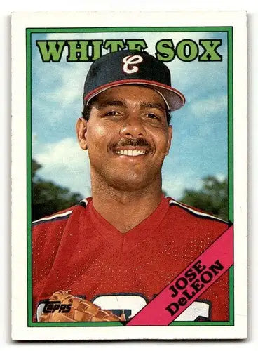 Jose DeLeon Chicago White Sox baseball card from 1988 Topps #634 for collectors