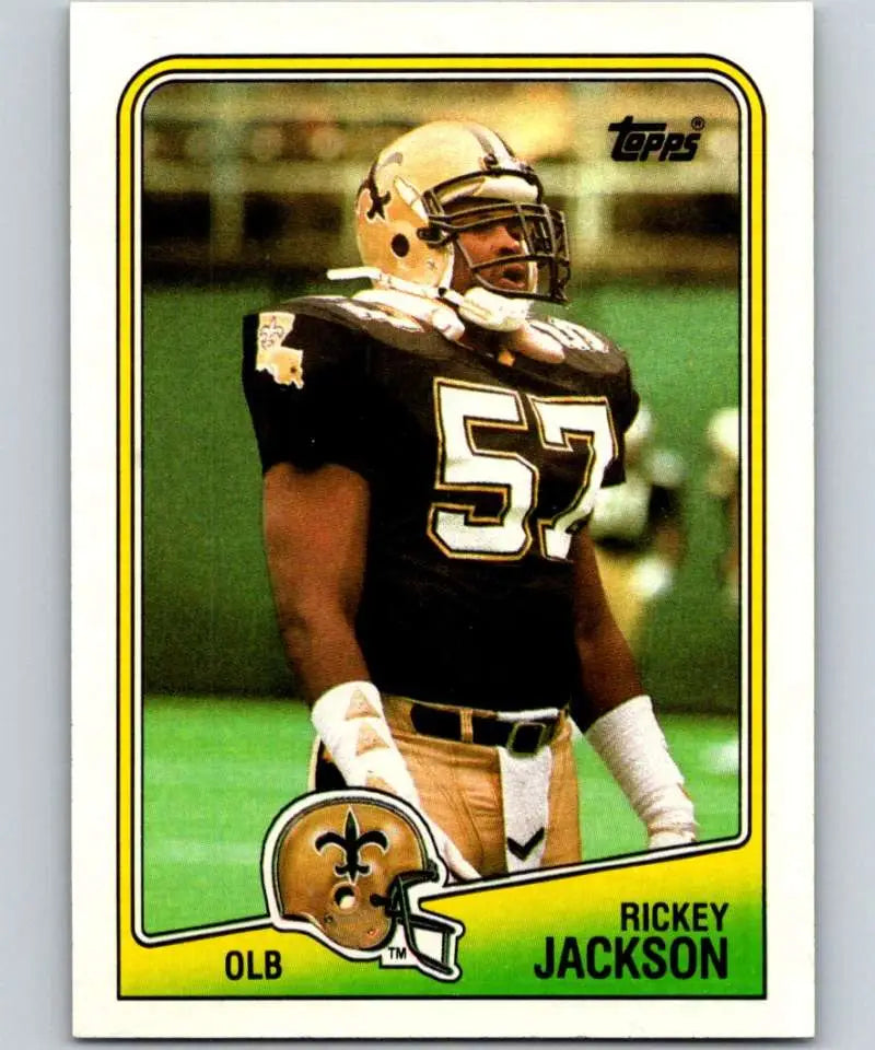 1988 Topps #64 Rickey Jackson EX Excellent New Orleans Saints Football Card - Football Card Single