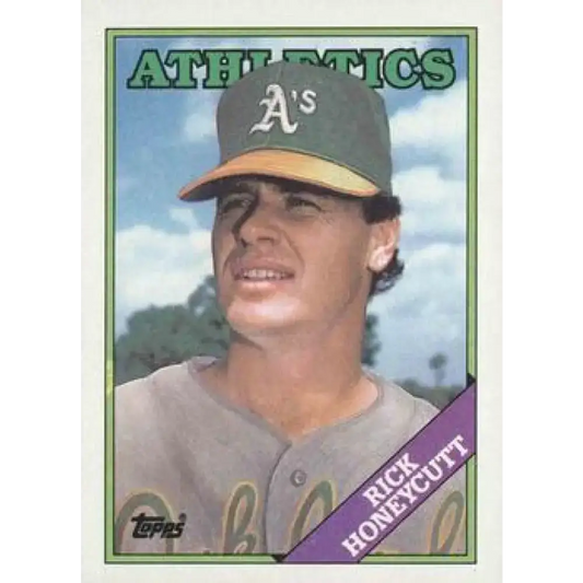 1988 Topps #641 Rick Honeycutt NM-MT Oakland Athletics Baseball Card