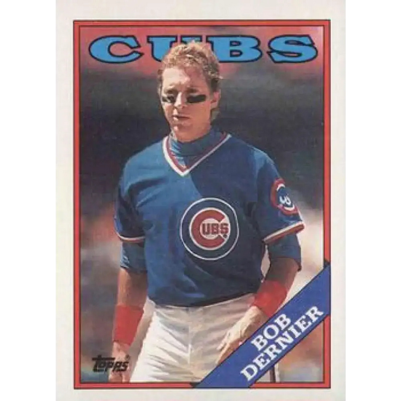 1988 Topps #642 Bob Dernier NM-MT Chicago Cubs Baseball Card - Baseball Card Single