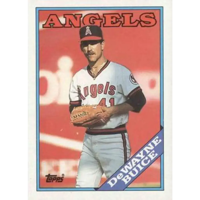 1988 Topps #649 De Wayne Buice NM-MT RC Rookie California Angels Baseball Card - Baseball Card Single